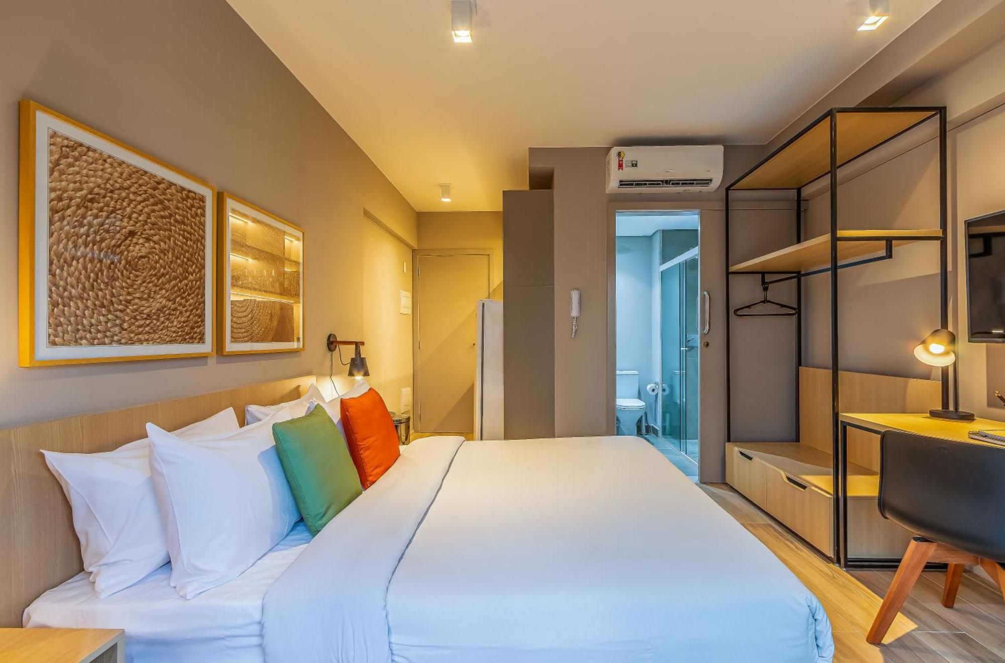 Apartamentos Proximos Ao Masp E A Metros Da Estacao Consolacao E Avenida Paulista - Next Haddock Сао Паоло Стая снимка