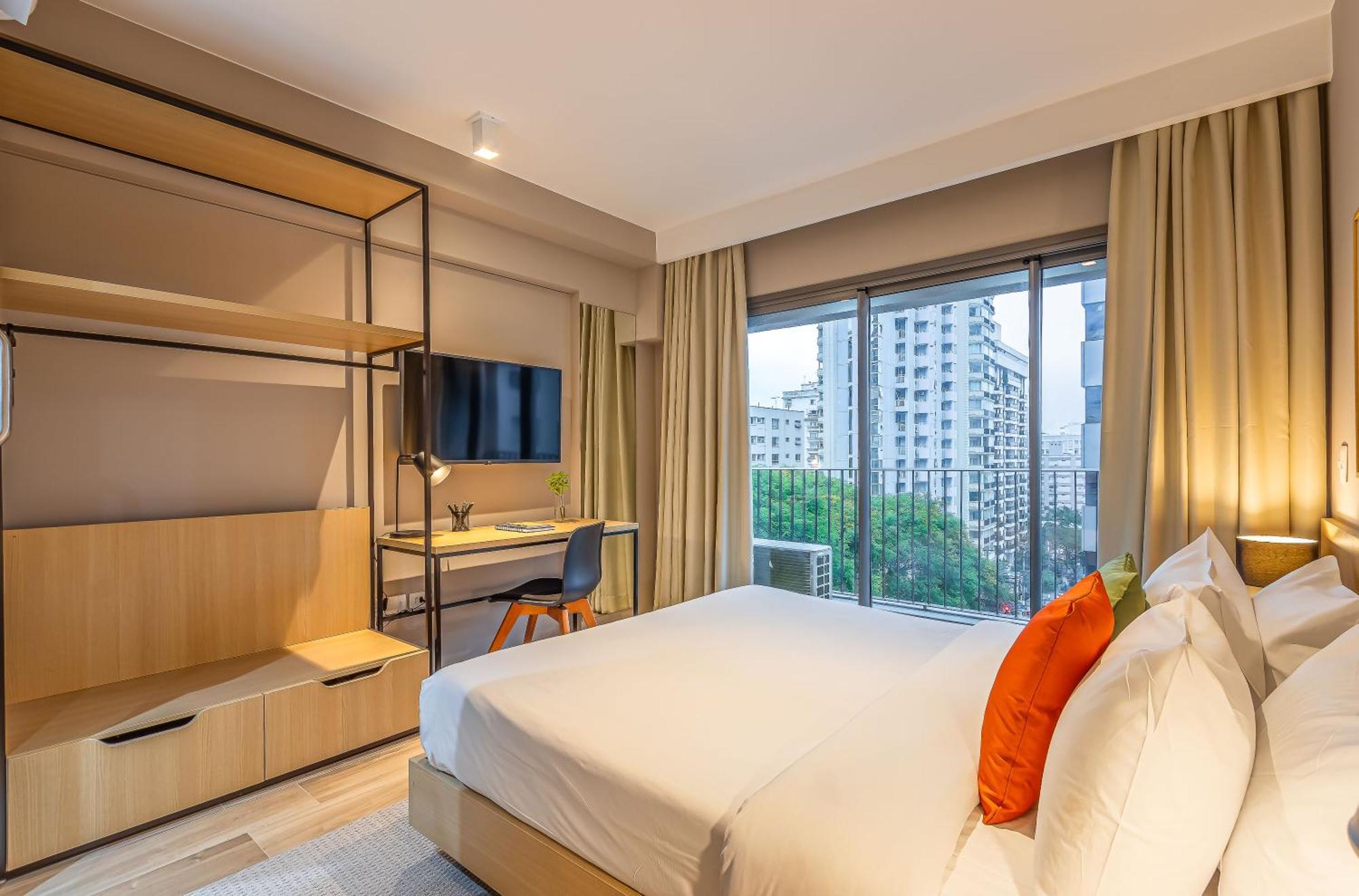 Apartamentos Proximos Ao Masp E A Metros Da Estacao Consolacao E Avenida Paulista - Next Haddock Сао Паоло Стая снимка